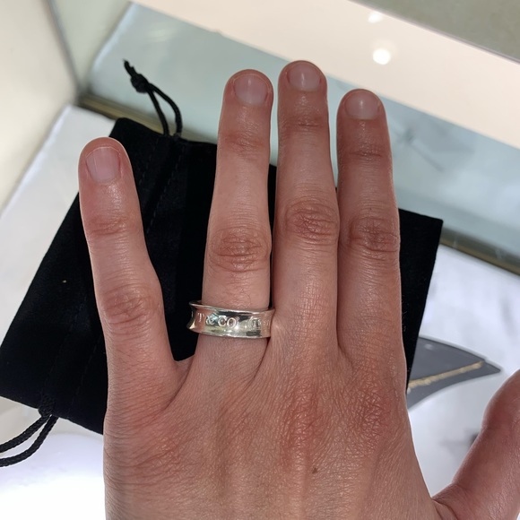 🪺Tiffany & Co. 1837 Collection Size 7 Sterling Silver Ring - Picture 8 of 12